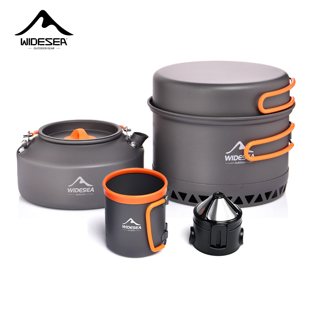 Camping Cooking Kit - キャンプ食器アウトドア調理器具セットポット観光ケトルコーヒーカップフィルテキッチン用品ギア器具ハイキングピクニック旅行