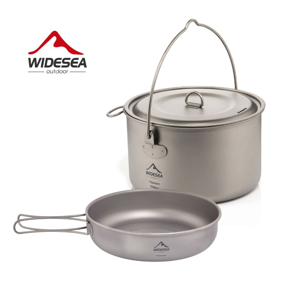 Camping Cooking Kit - キャンプ用食器チタン調理器具セット観光大釜屋外調理鍋フライパンピクニックキッチンハイキングトレッキング