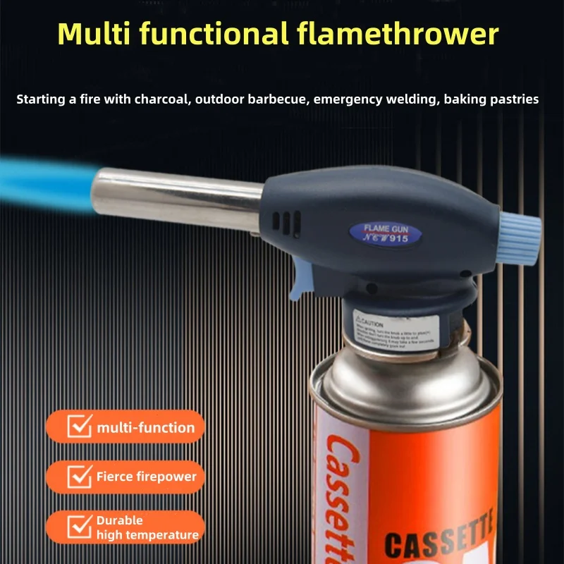 Camping Cooking Portable - 915 スプレーガンヘッドポータブルカードタイプ液化ガス火炎放射器ホルダー屋外キャンプバーベキューベーキングキッチンツール