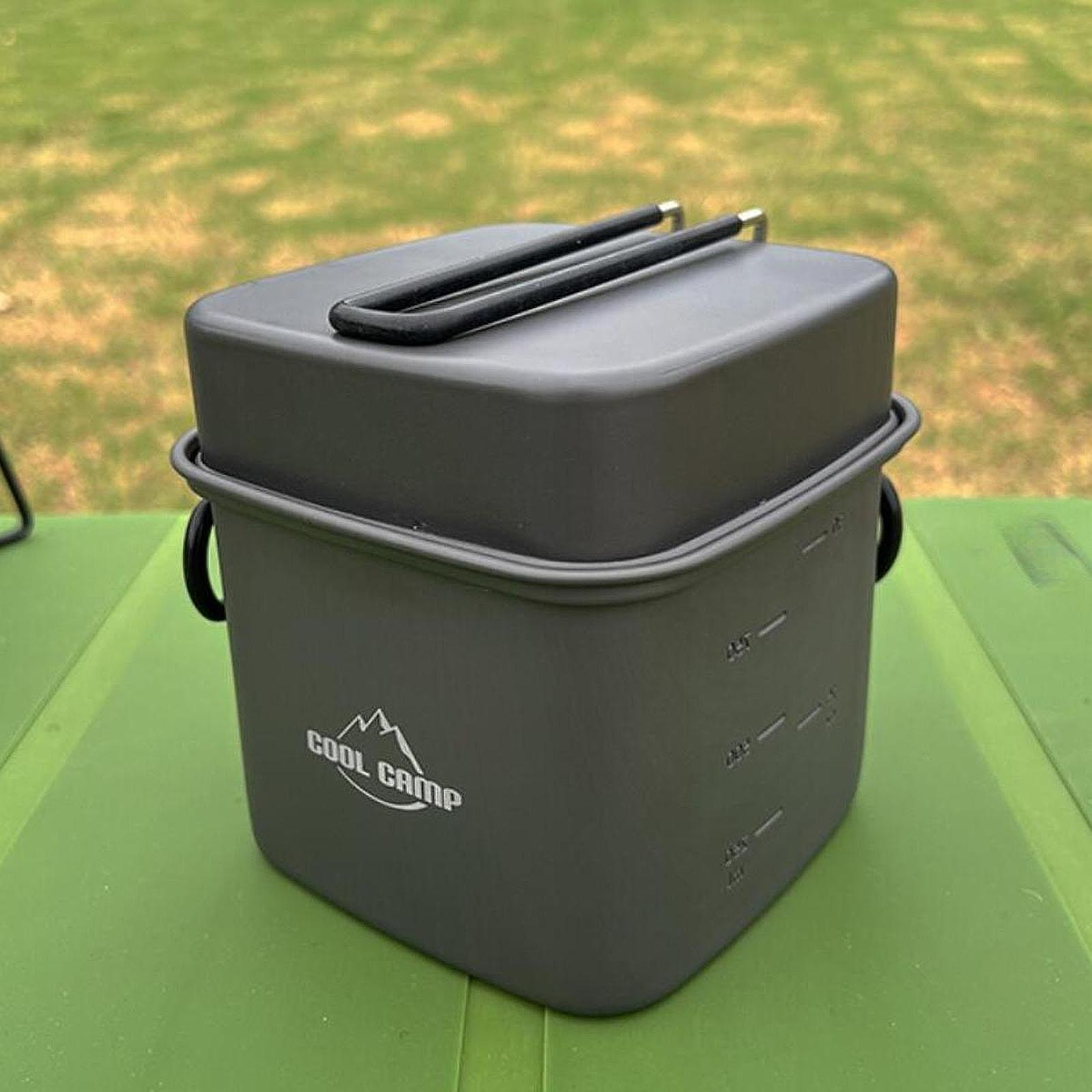 Camping Cooking Set Non Stick - キャンプ用調理器具セット フライパン 旅行用 軽量 キャンプ ハイキング