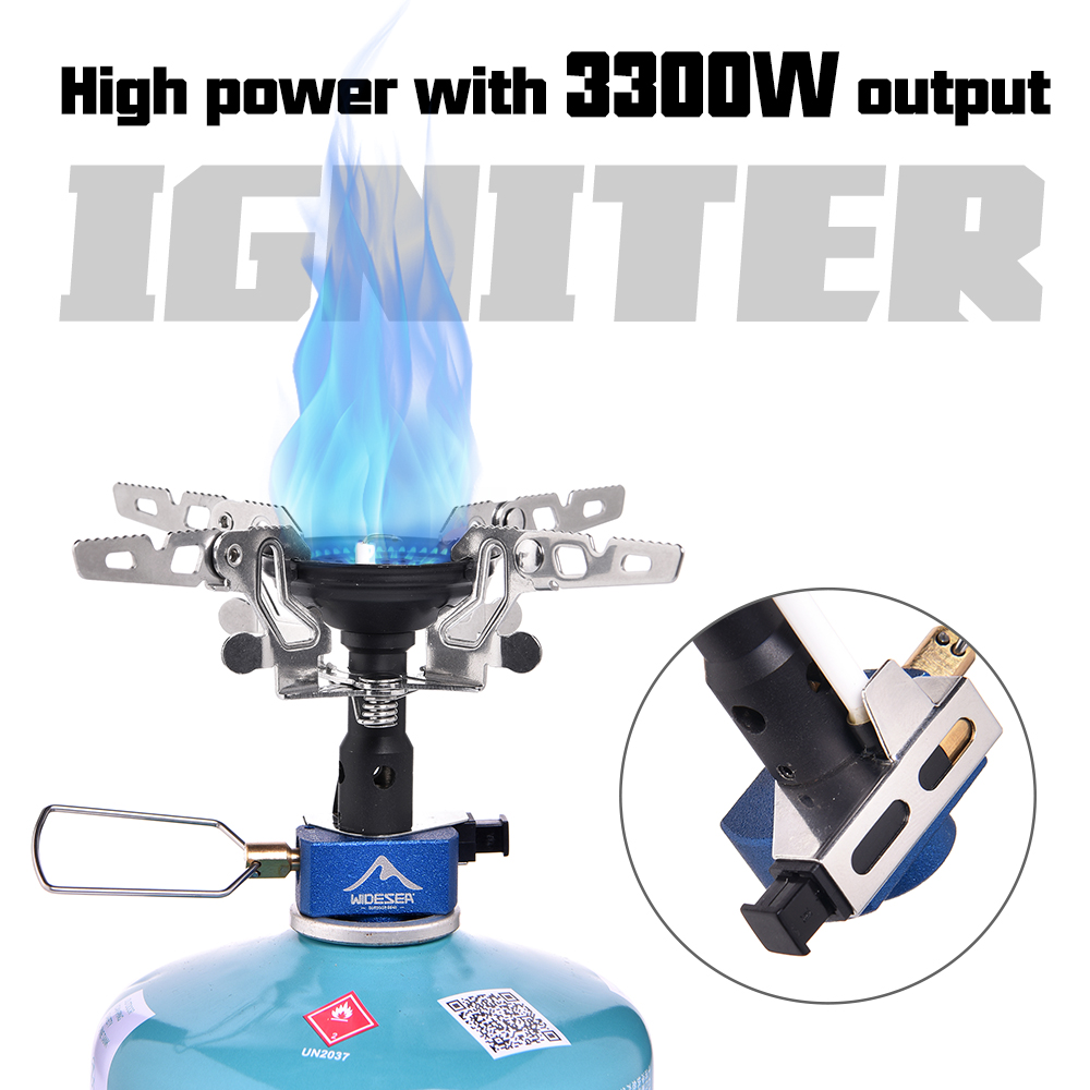 Camping Cooking Drawer - 屋外キャンプ用ガスバーナー アウトドアストーブ 3300W イグナイター付き キャンプ用品 ポータブル