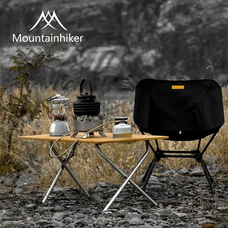 Camping Cooking Portable - MOUNTAINHIKER 2/3 竹製折りたたみテーブル アウトドア キャンプ ポータブル