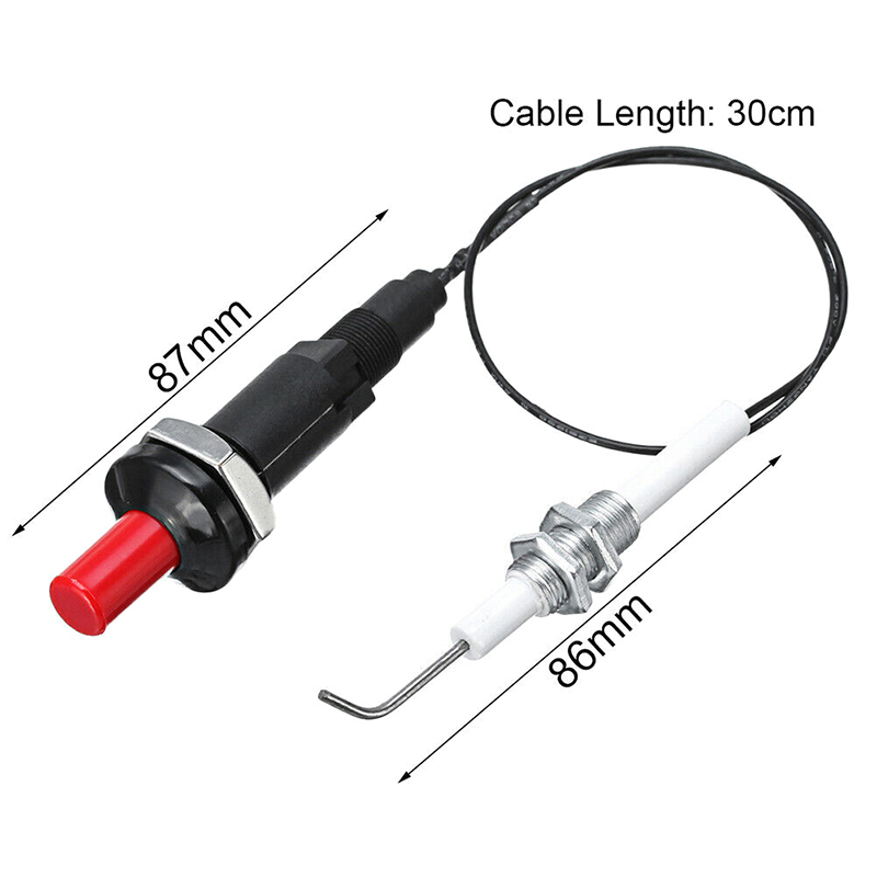 プッシュボタンピエゾイグナイターケーブル付きスパーク点火キッ - Camping Cooking Heater のレビューと価格