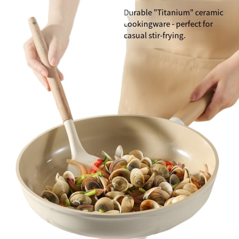 ゲリング中国製格安ホワイトチタンセラミックキッチンパンと鍋卸 - Camping Cooking Set Non Stick のレビューと価格