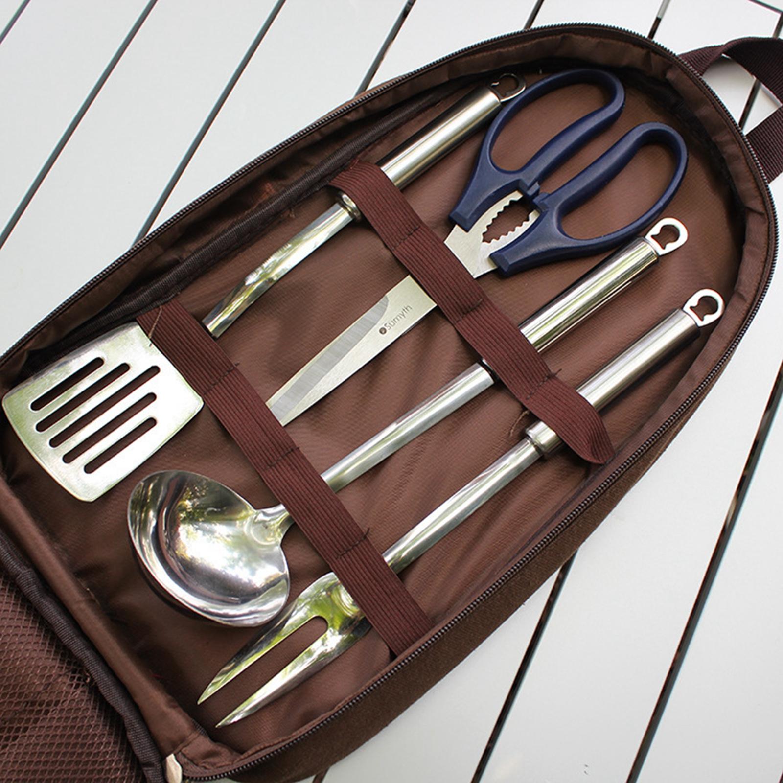 キャンプ用キャリングバッグ付きキッチン用品セット,旅行やハイ - Camping Cooking Set Non Stick のレビューと価格