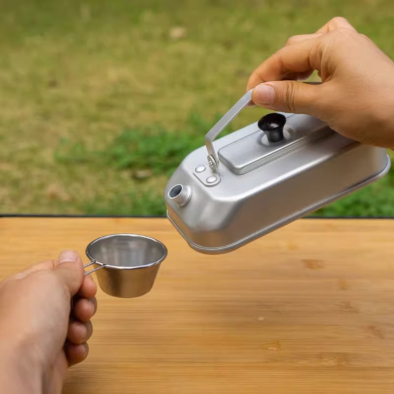 超軽量ポータブルピクニックケトル、キャンプティーポット、コー - Camping Cooking Kit のレビューと価格