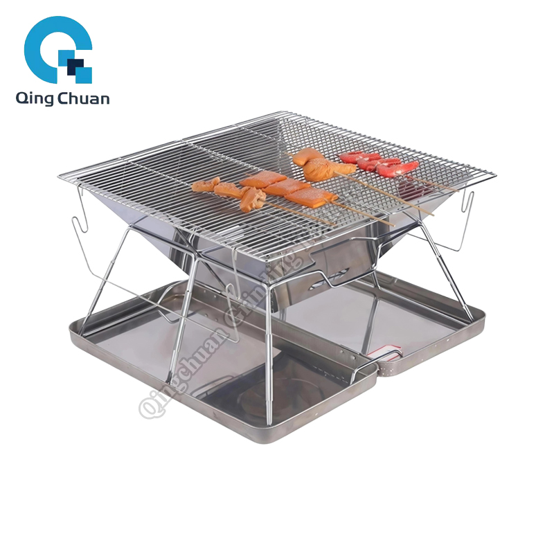 キャンプグリル炭火ストーブ折りたたみ式ステンレス鋼ファイヤー - Camping Cooking Stove のレビューと価格