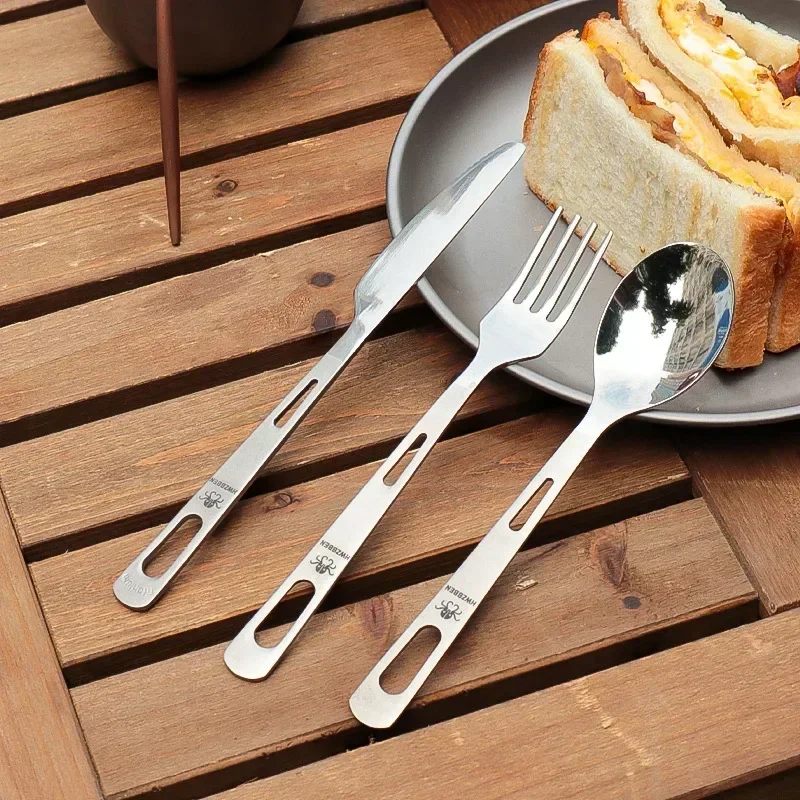 Hwzbben-チタン食器セット、フォーク、スプーン、ナイフ - Camping Cooking Kit のレビューと価格