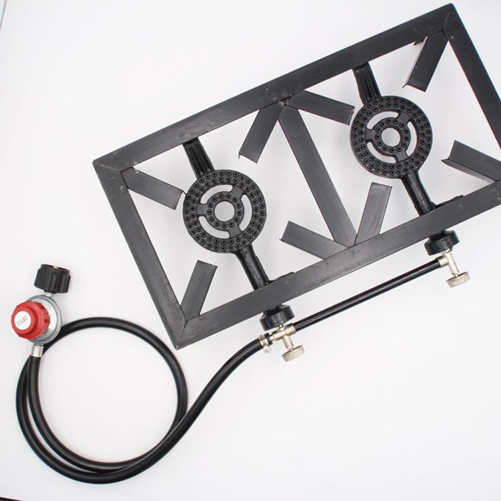 ガスストーブ ダブルバーナー クッカー 調節可能な Psi  - Camping Double Cooking Stove のレビューと価格