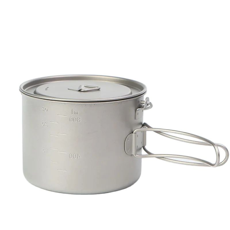 吊り下げハンドル付きチタン調理鍋,ポータブル,キャンプ,ピク - Camping Cooking Stove のレビューと価格