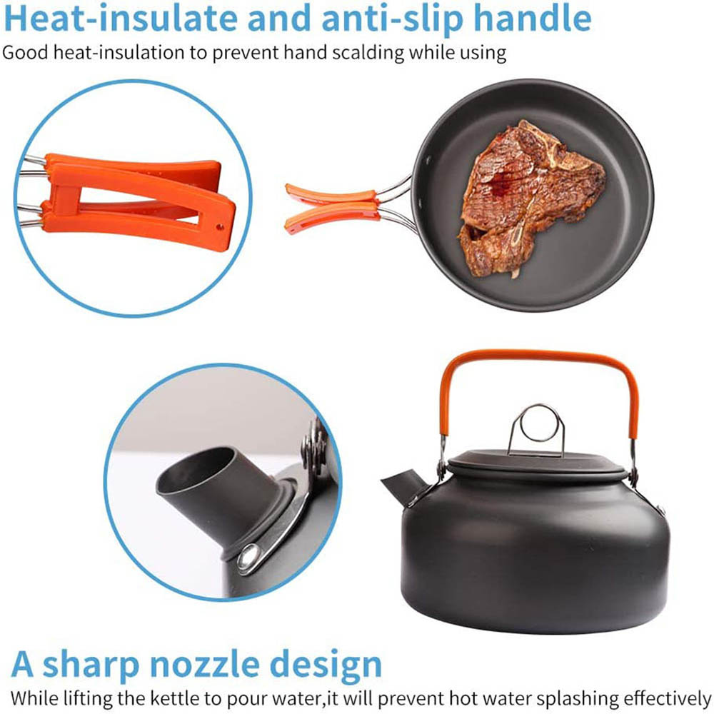 1 ピース/1 セットキャンプ調理器具キット屋外調理セットア - Camping Cooking Kit のレビューと価格