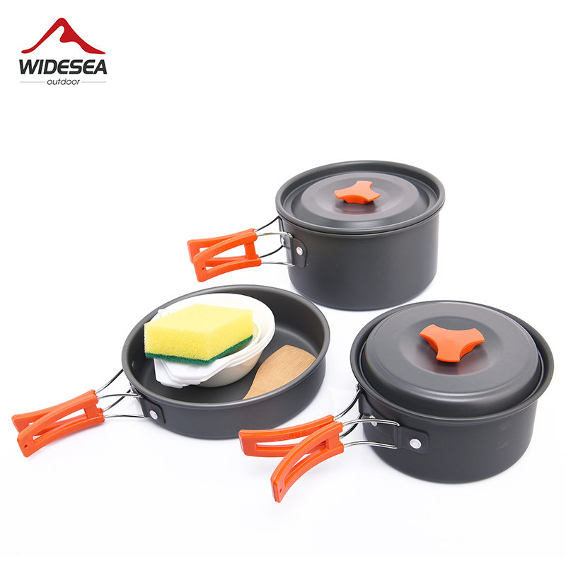 幅の屋外キャンプ調理器具セット、食器、調理カトラリー、調理器 - Camping Cooking Kit のレビューと価格