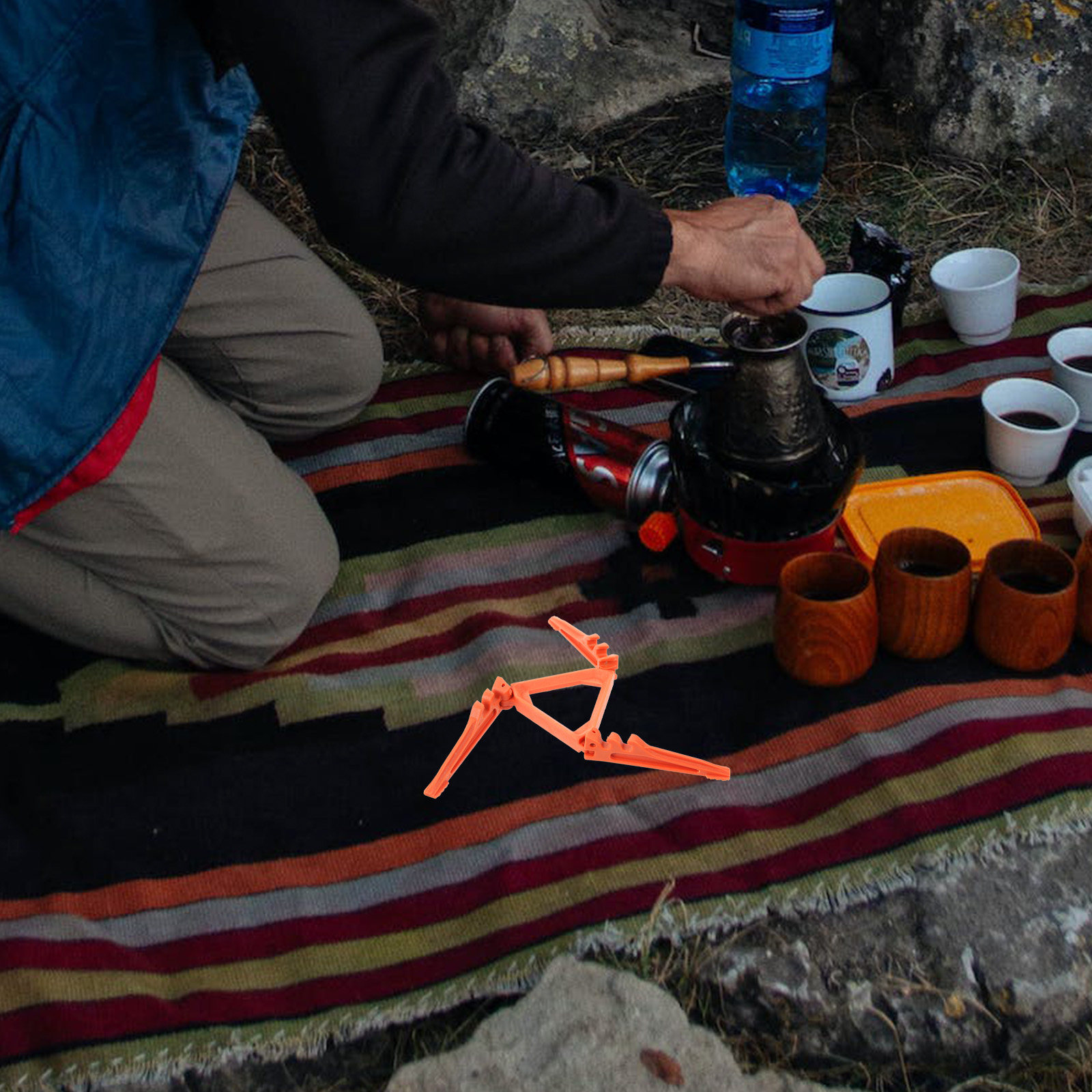 プロパンタンクラック、頑丈なナイロン製屋外ガスタンクホルダー - Camping Cooking Gas Stove Portable Tool のレビューと価格