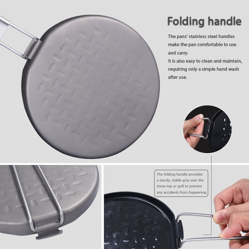 折りたたみハンドル付きの再利用可能な登山用チタン鍋屋外キャン - Camping Cooking Set Non Stick のレビューと価格