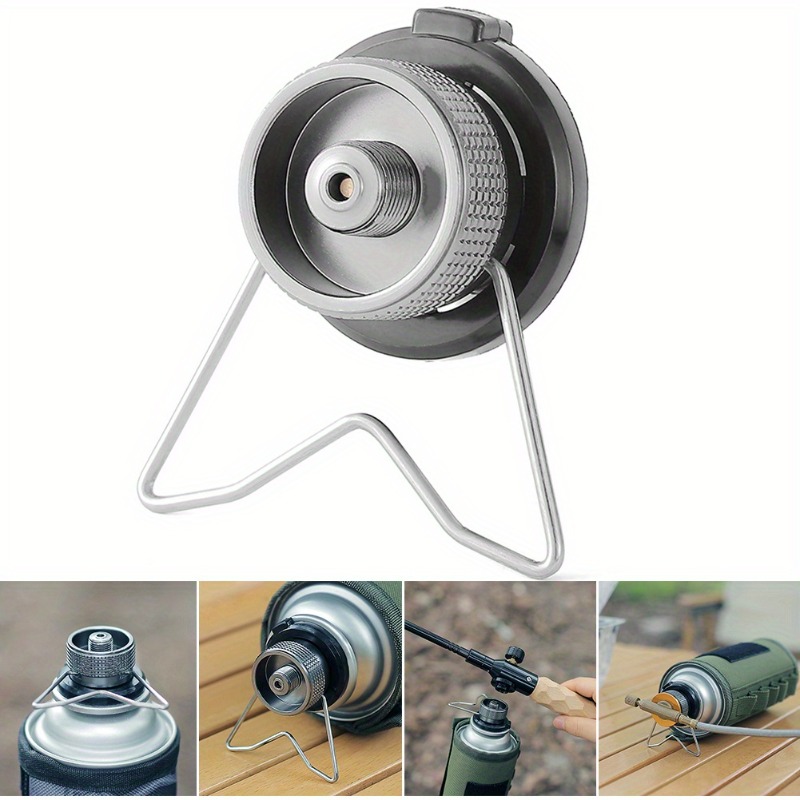 1 ピース/2 ピースポータブルガスストーブアダプターアルミ - Camping Cooking Gas Stove Portable Tool のレビューと価格