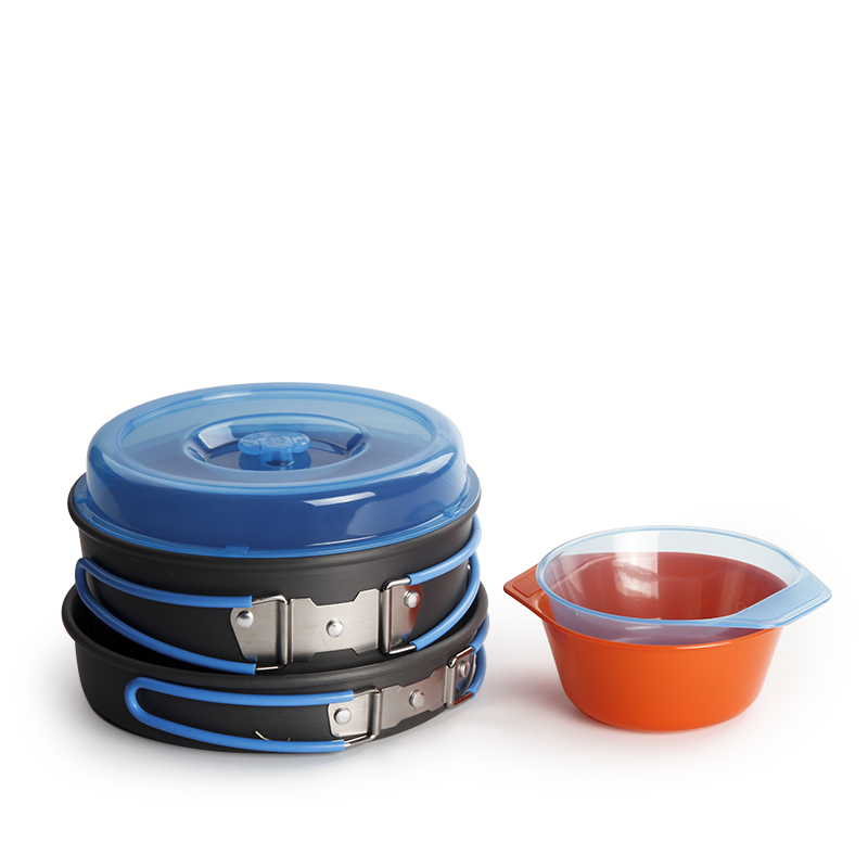 キャンプ調理器具バックパッキングポットパンボウルキットアウト - Camping Cooking Kit のレビューと価格