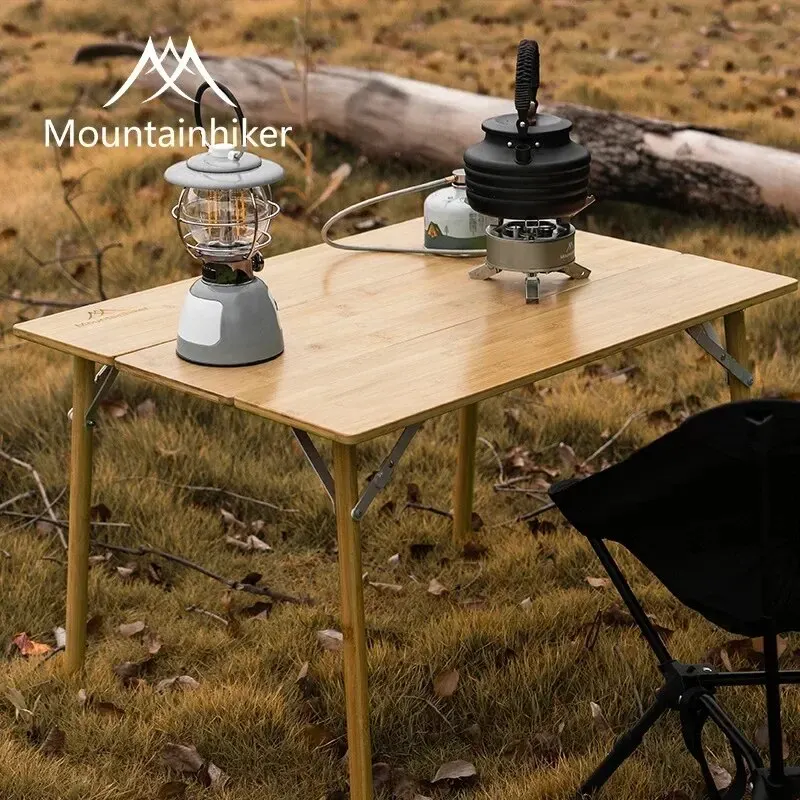 MOUNTAINHIKER 2/3 竹製折りたたみテーブル  - Camping Cooking Portable のレビューと価格